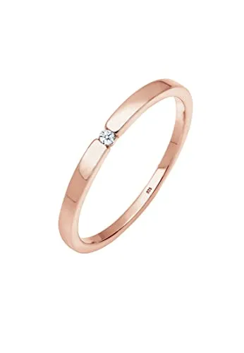Elli DIAMONDS Verlobungsring mit Brillantschliff in rosegold von Elli
