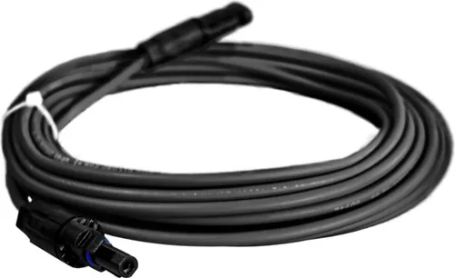 2m Solarkabel Verlängerungskabel 4mm² mit Solarsteckern MC4 schwarz