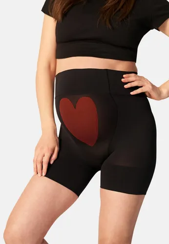 ITEM m6 - Kurze Umstandstrumpfhose mit Kompression für Schwangere, Schwarz, Größe M - Die kurze Umstandshose bietet durch wohltuende Kompression ein angenehmes Tragegefühl und unterstützt den Rücken. Ideal für den Alltag ab dem 5. Monat, perfekt unter Röcken oder Kleidern.