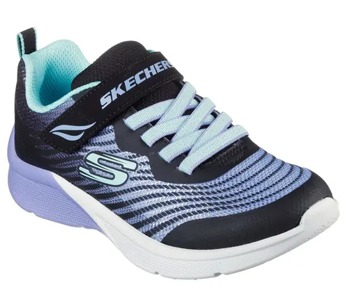 Skechers Mädchen 302349l Bkmt Sneaker - Sneaker für Mädchen mit glitzerndem Netzstoff, flexible Traktions-Laufsohle und gepolsterter Komfort-Innensohle für optimalen Tragekomfort.