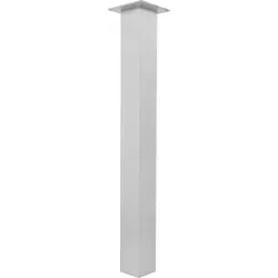 Simausrom Tischfuß Aluminium gebürstet 70x70x420 mm