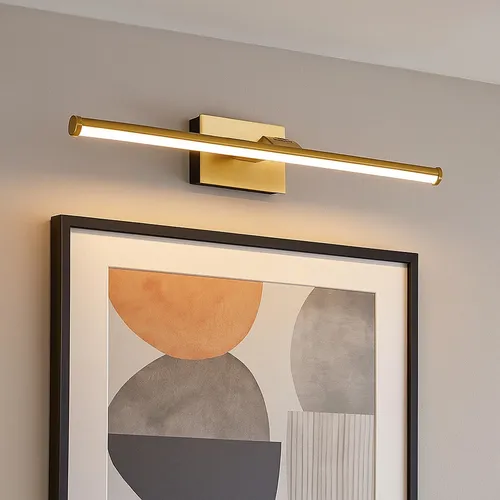 LED Bilderleuchte Wandlampe Messing matt mit Akku - Moderne Bilderleuchte für Innenräume, energieeffizient und ideal zur Akzentuierung. Warmweißes Licht schafft eine angenehme Atmosphäre in jedem Zimmer.