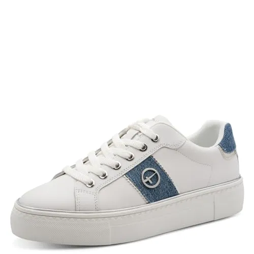 Tamaris Damen Low-Top Sneaker mit Wechselfußbett in weiß von Tamaris