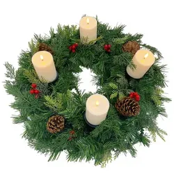 Gartenpirat Künstlicher Adventskranz Ø60 cm – Weihnachtskranz für festliche Stimmung