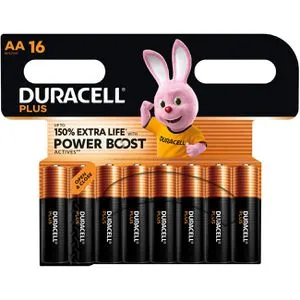Duracell Batterien Plus Power Boost, AA, Mignon, R6, LR6, 1,5 V, 16 Stück