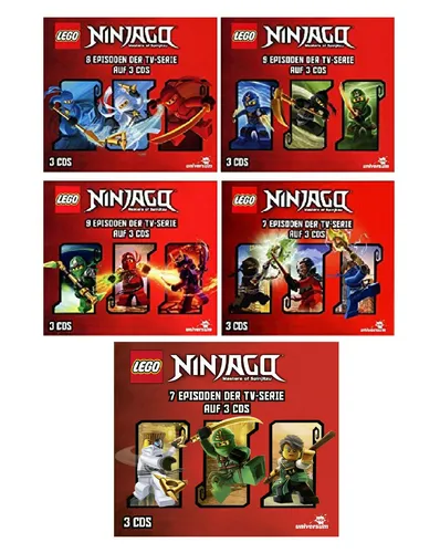 CDs * LEGO NINJAGO HÖRSPIELBOX 1 + 2 + 3 + 4 + 5 IM SET # NEU OVP § 15