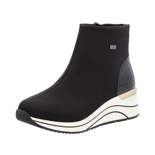 Keilsneaker REMONTE Damen, Gr. 39, schwarz - Modische Keilsneaker mit wasserabweisender TEX-Membran für optimalen Komfort und Schutz. Ideal für aktive Frauen, die Stil und Funktionalität schätzen.