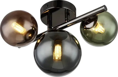 GLOBO LIGHTING Deckenleuchte Riha - Bunte Glaskugeln für gemütliche Beleuchtung - Lampen für stilvolle Innenräume mit warmweißem Licht und inkludiertem LED-Leuchtmittel. Erhältlich in verschiedenen Größen für jeden Raum.