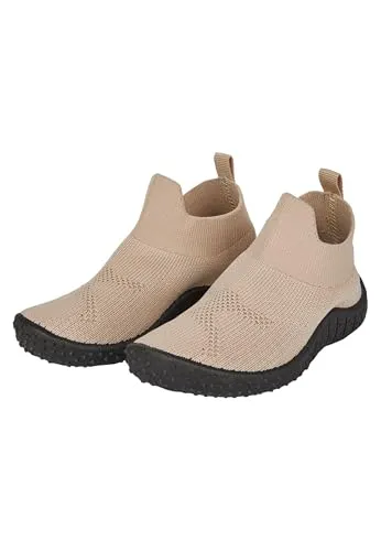 Sterntaler Badeschuhe knöchelhoch – Unisex Baby Aquaschuhe schnelltrocknend – mit ergonomischer Sohle – Flexibles Funktionsmaterial – Bequeme Strand Slipper - Kinder Bademode - Farbe beige, Größe 24