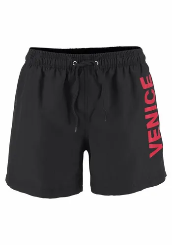 Badeshorts VENICE BEACH Herren, Schwarz, Gr. S (46/48)