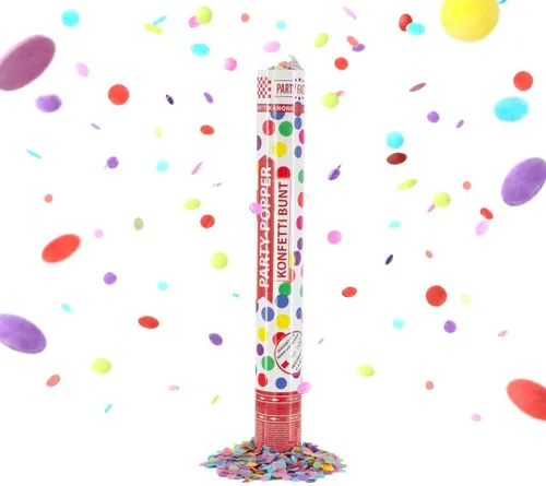Konfettikanone Party Popper Bunte Kugeln - 1 Stück Deko-Objekte