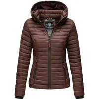 Marikoo Damen Steppjacke Samtpfote – Stilvolle Jacke mit abnehmbarer Kapuze
