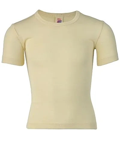 Engel Natur, Merino Kinder T-Shirt/Unterhemd, 100% Wolle (Bio)(128)
