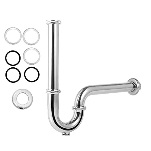 Edelstahl Universalrohr Siphon extra lang, 1-1/4