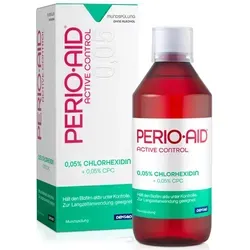 Perio.aid Active Control 500 ML - Mundspülung zur täglichen Plaque-Kontrolle mit 0,05% Chlorhexidin und CPC, ideal nach zahnärztlichen Behandlungen und bei schwieriger Mundhygiene.