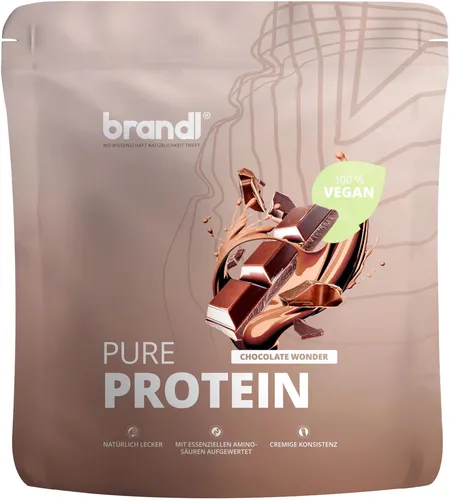 Pure Protein Vegan Schoko Pulver - Veganer Proteinshake mit 70 g Eiweiß pro 100 g, ergänzt durch wertvolle Aminosäuren – ideal für Fitness und gesunde Ernährung!