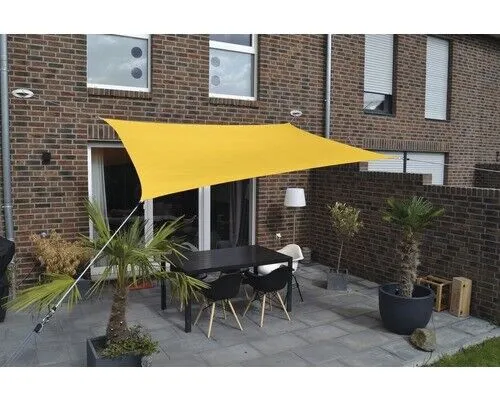 PeddyShield Vierecksonnensegel 2,5 x 3,0 m in gelb von Floracord