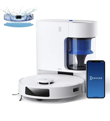 ECOVACS Saug- und Wischroboter N20 PRO PLUS - Beutellos & Hochleistungsreinigung - Saugroboter mit 8000 Pa Saugkraft und beutellosem Staubbehälter. Genießen Sie saubere Luft und ein gesundes Zuhause dank 4-stufigem Filtersystem und ZeroTangle-Technologie.
