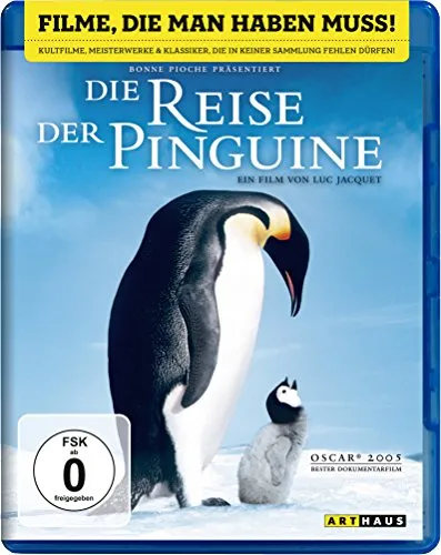 Die Reise der Pinguine [Blu-ray] - Dokumentarfilm über die faszinierenden Wanderungen von Pinguinen, mit atemberaubenden Bildern und ohne Altersbeschränkung.