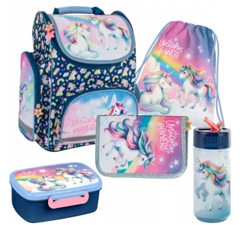 Schulset für Mädchen, 5-teilig, Einhorn, 16 Derform