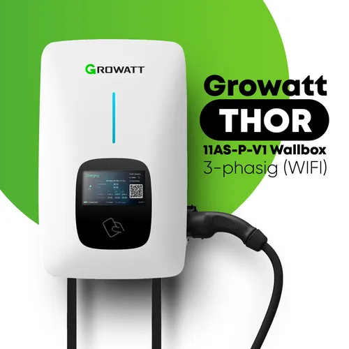 Produktbild Growatt THOR 11AS-P-V1 Wallbox 3-phasig mit 5m Kabel