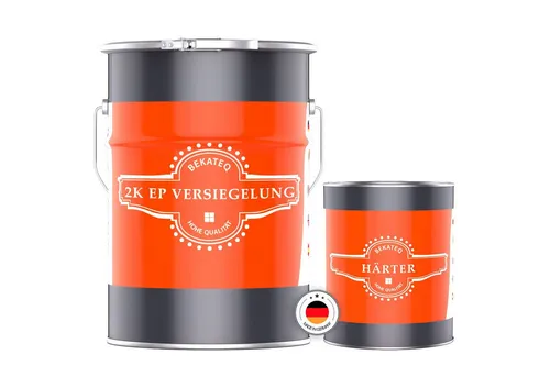 BEKATEQ BK-400EP 2K Epoxidharz Bodenversiegelung - Bodenbeschichtungen: Hochbelastbare, weichmacherfeste Versiegelung für langlebigen Schutz auf Beton, Holz und Stahl. Ideal für Industrie, Garagen und stark frequentierte Bereiche.
