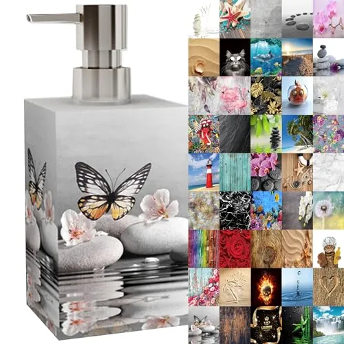 Seifenspender | viele schöne Seifenspender zur Auswahl | modernes, stylisches Design | Blickfang für jedes Badezimmer (Vanesa)