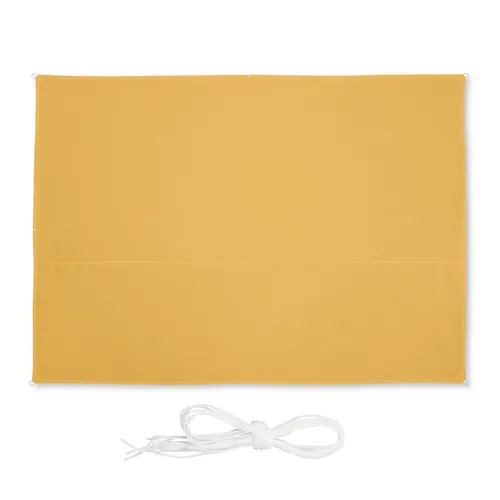relaxdays Sonnensegel Gelbes Sonnensegel rechteckig 2,5 x 3,5 m - Sonnenschutz für Balkon und Terrasse, reißfestes Polyester mit UV-Schutz 30+, wasserabweisend und witterungsbeständig. Schnell montierbar mit Spannseilen und Ösen.