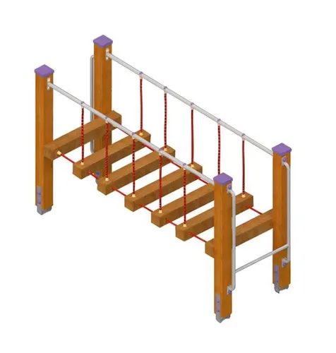 Balancierbrücke für Spielplätze – Wippbrücke für Kinder - Ideal für Kinder von 1-11 Jahren, fördert Balance und Bewegung. Modernes Design, robuste Bauweise und einfache Montage für unvergessliche Spielstunden.