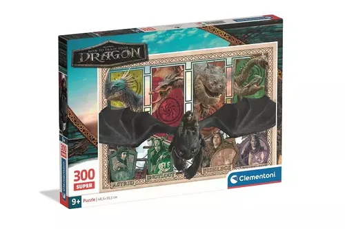 CLE puzzle 300 Super HowToTrainYourDragon 21748 CLEMENTONI - PUZZL 8005125217489