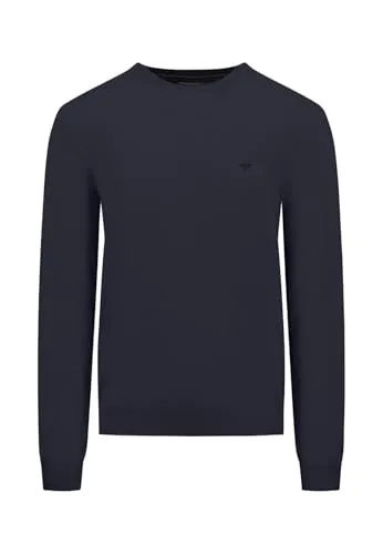 FYNCH-HATTON Pullover aus Merino-Kaschmir mit Rundhalsausschnitt Navy / 3XL