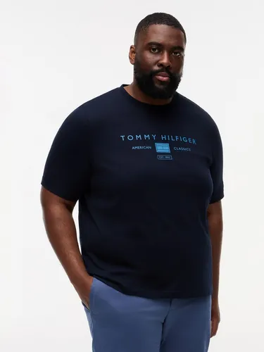 Tommy Hilfiger Herren Bt-Brand Love Mono Stack Tee-b Mw0mw44053 S/S T-Shirt, Blue (Desert Sky), XXL - Authentisches Tommy Hilfiger T-Shirt in stilvollem Design. Ideal für lässige Outfits und aus hochwertigen Materialien gefertigt.