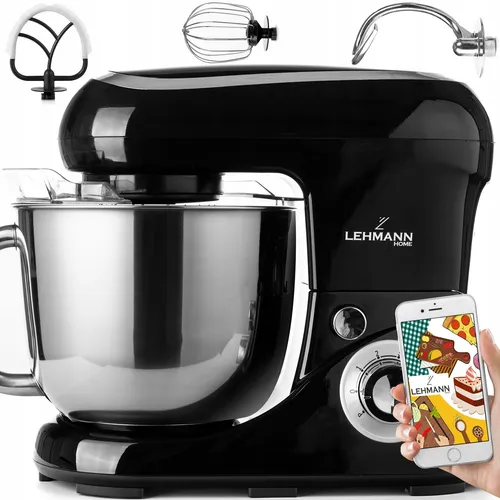 KÜCHENMASCHINE PLANETENMIXER GROSSE SCHÜSSEL XXL 2200W ZUBEHÖR REZEPTE