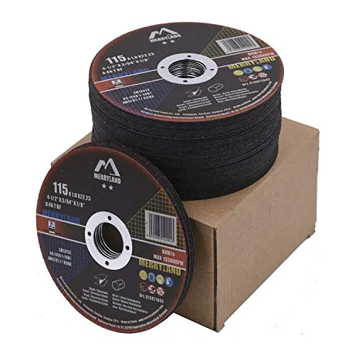Merryland 50 Stück Trennscheibe 115 X 1,0 Metall Edelstahl Stahl Craft-Line