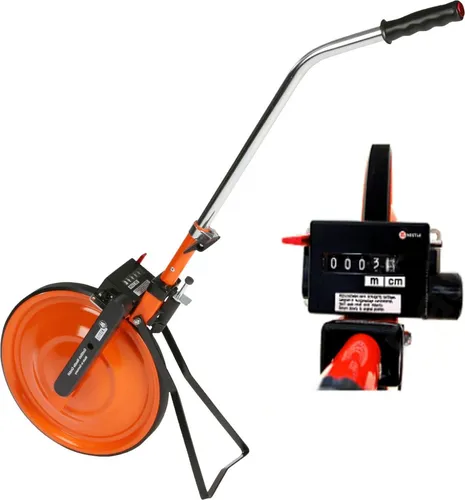 PROFI MESSRAD EICHFÄHIG MIT CM ABLESUNG Laufmessrad für Vermessung Vollrad Rolltacho Baumessrad Vermessungsrad Baustellenmessrad Rollrad Straßenmessrad Rolltachos Nestle Rolltachos