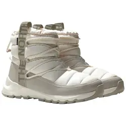 The North Face Womens Thermoball Lace UP WP - Gartenia White/Silver Grey - Wanderschuhe mit wasserdichter DryVent Bootie-Konstruktion und innovativer Thermoball Isolierung für Wärme und Komfort, selbst bei nassen Bedingungen.