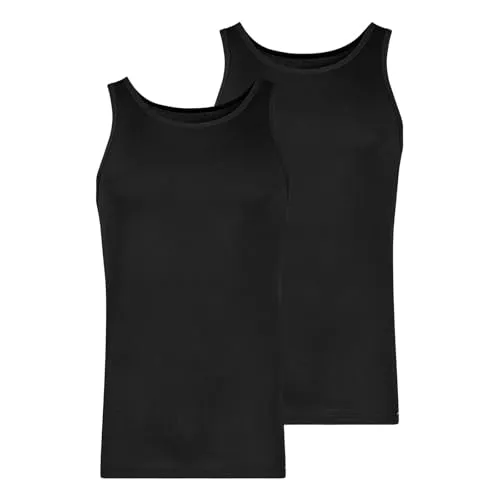 Skiny 2er-Set: Herren Shirts in Weiß, Größe M - Herren Plussize Shirts von Skiny im praktischen 2er-Set - aus 95% Baumwolle, ideal für den Alltag mit bequemem V-Ausschnitt und geradem Schnitt.
