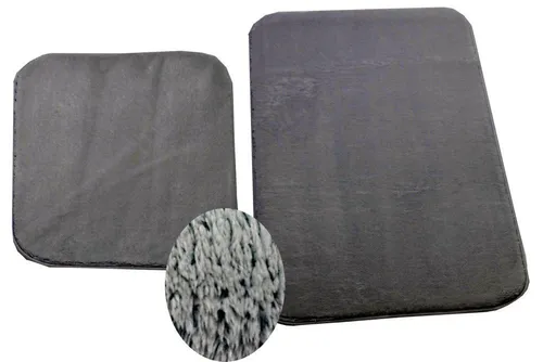 Carpetia Teppich Badematte Badgarnitur Set Duschvorleger Badteppich waschbar grau, rechteckig, Höhe: 18 mm