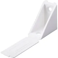 Hettich Universal-Eckverbinder 40 mm x 40 mm x 24 mm Kunststoff Weiß