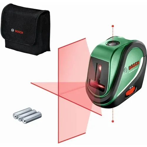 Bosch Home Garden UniversalLevel2 UNI (0603663802) - Lasermessgerät für präzise Nivellierung, ideal für Heimwerker und Gartenprojekte