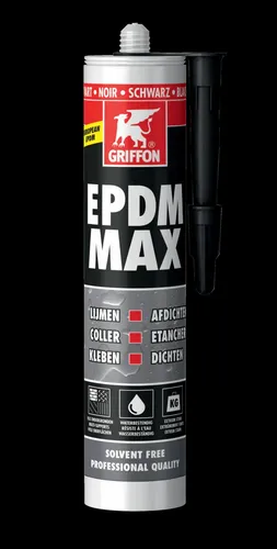 Produktbild Griffon Kleb- und Dichtstoff EPDM Max schwarz 465 g Montagekleber
