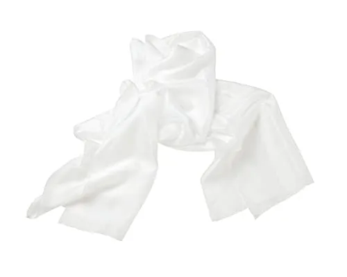 Unbekannt Seidenschal P06, weiß, 180x45 cm in weiß von Unbekannt