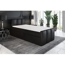 Boxspringbett MOREN 80x200 (Rechts) mit Bettkästen und Bonell-Matratze