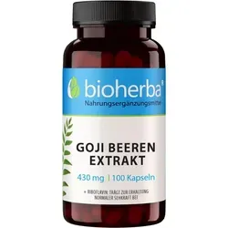 Bioherba Goji Beeren Extrakt 430 mg 100 Kapseln