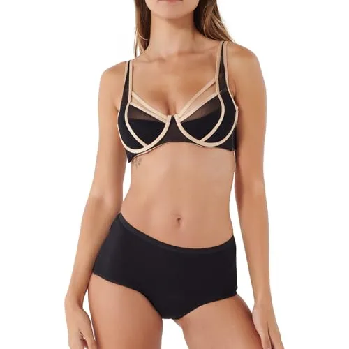 Siegmund Inkontinenz Hipster Damen schwarz Care XL - Inkontinenzunterwäsche für Frauen mit leichtem Urinverlust, auslaufsicher und waschbar. Hoher Tragekomfort dank atmungsaktiver Materialien und femininer Passform.