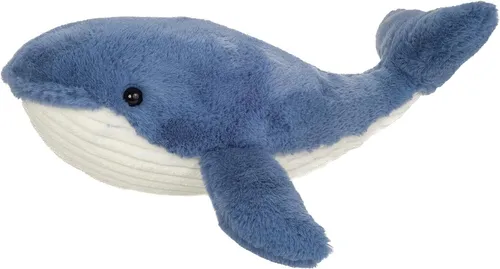 Hermann Teddy 93954 Walfisch Waltraud 44 cm - Dschungel & Steppe, kuscheliger Walfisch für Kinder ab 3 Jahren, ideal zum Spielen und Schmusen.