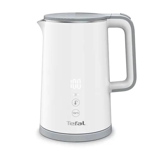 Tefal KO6931 Sense Wasserkocher 1,5 L - 5 Temperatureinstellungen, digitale Anzeige und sichere doppelwandige Konstruktion für optimalen Genuss