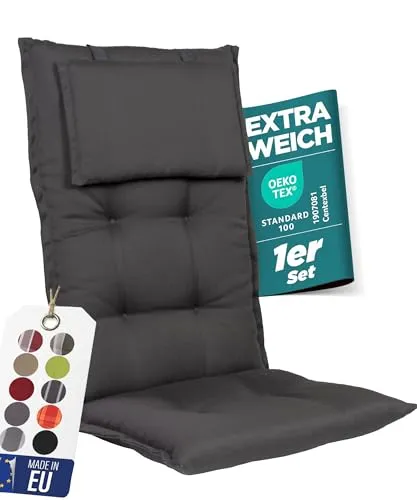 Sitzpolster Schwarz von Gardisun