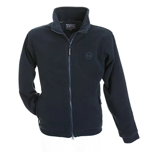 BMS Windsmoother Fleece Jacke, Marine, Größe L - Atmungsaktive und windabweisende Fleecejacke mit hochwertigem Nylonfutter. Ideal für den täglichen Einsatz, pillingfrei und ausgestattet mit praktischen Taschen.