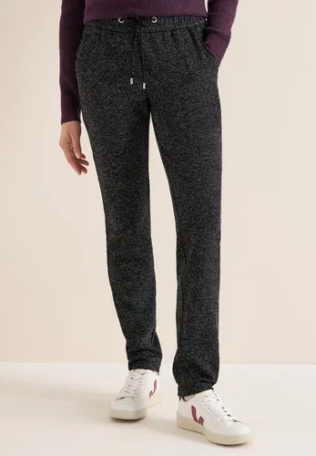 CECIL Jogger Pants in Salt und Pepper-Optik in schwarz von CECIL